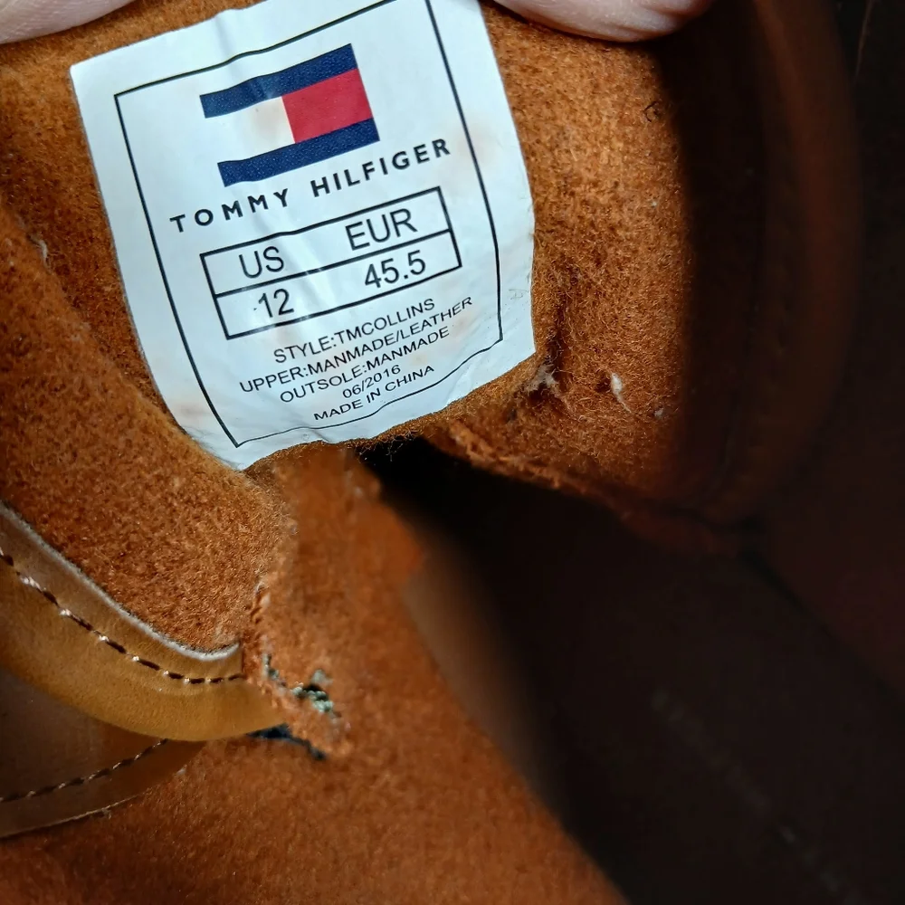 Tommy Hilfiger TMCollins Green Brown Duck Lace-Up Waterproof Winter Boots 1679